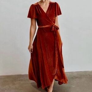 Baltic Born Andi Ribbed Velvet Dress